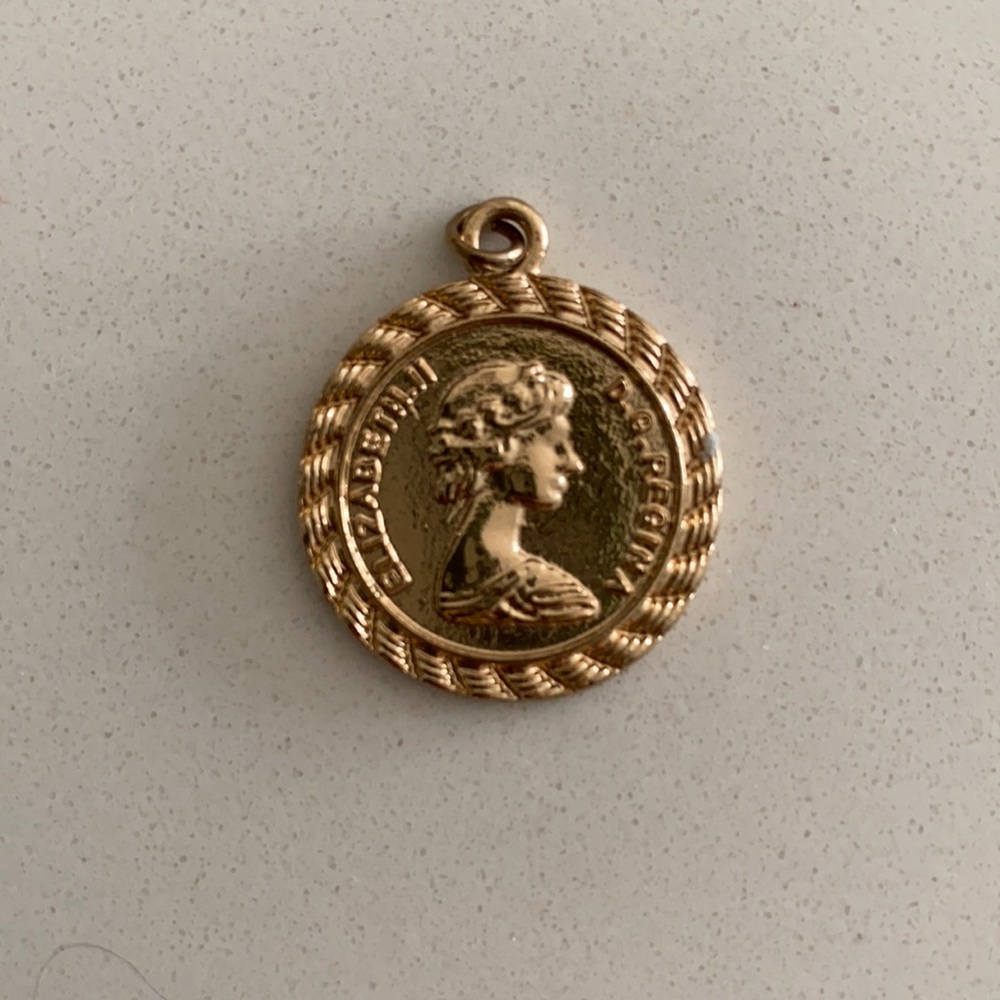 Gold plated necklace pendant
